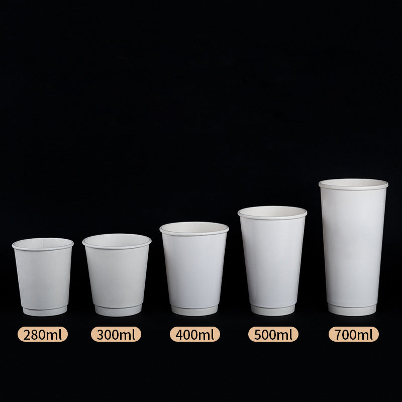 Disposable Coffee Cups Bulk – Custom Double Wall Insulated Paper Cups for Hot Drinks, Tea, Milk Tea & To Go HL07CP304